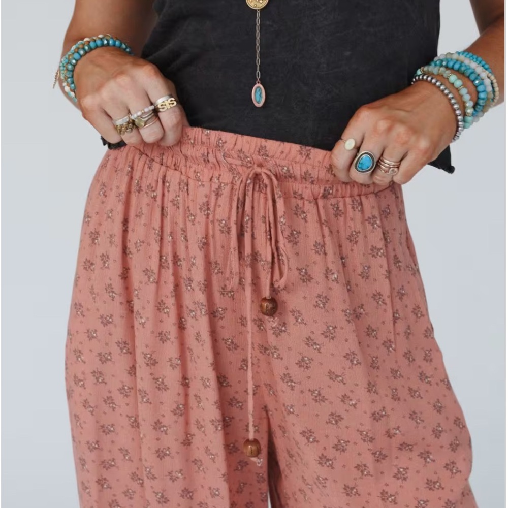 New! Three Bird Nest Emberlyn Women's Wide Leg Pants in Clay size Small - Picture 3 of 3